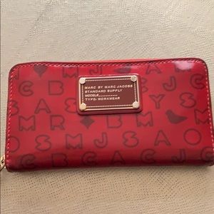 Marc by Marc Jacobs Red Patent Wallet